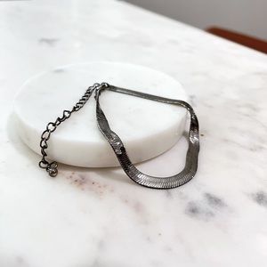 Sterling Silver Flat Link Bracelet